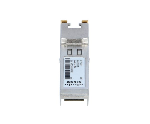 قیمت ماژول شبکه SFP-GE-T سیسکو,این ماژول SFP سیسکو پورت SFP 1000BASE-T را به کانکتور RJ-45 تبدیل می کند که امکان اتصال کابل مسی با سوکت RJ-45 را به سوئیچ قیمت ماژول شبکه SFP-GE-T سیسکو,این ماژول SFP سیسکو پورت SFP 1000BASE-T را به کانکتور RJ-45 تبدیل می کند که امکان اتصال کابل مسی با سوکت RJ-45 را به سوئیچ
