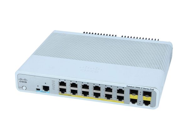 قیمت و خرید سوئیچ شبکه WS-C3560C-12PC-S سیسکو,قیمت WS-C3560C-12PC-S,سوئیچ دوربین تحت شبکه,خرید سوئیچ POE سیسکو,خرید سوئیچ 3560 سوئیچ WS-C3560C-12PC-S سیسکو - تصویر 1