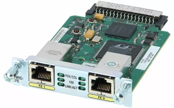 hwic-2fe-1 ماژول شبکه HWIC-2FE سیسکو,ماژول سیسکو,ماژول HWIC,ماژول روتر سیسکو,ماژول روتر سریال,ماژول سیسکو HWIC-2FE