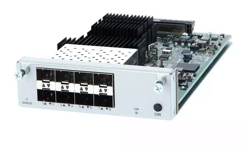 cisco-c4kx-nm-8sfp-plus-8-port-network-module (2) ماژول Cisco C4KX-NM-8SFP+,خرید C4KX-NM-8SFP+,قیمت C4KX-NM-8SFP+,ماژول 8 پورت SFP Plus سیسکو,ماژول Catalyst 4500-X,ماژول آپلینک 10 گیگ سیسکو,ماژول شبکه Cisco 4500-X,ماژول SFP Plus اورجینال سیسکو,کارت توسعه Cisco C4KX-NM-8SFP+,ماژول 10GbE سیسکو