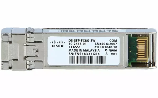 ماژول Cisco DS-SFP-FC8G-SW,خرید DS-SFP-FC8G-SW,قیمت ماژول DS-SFP-FC8G-SW,ترنسیور Fibre Channel 8G سیسکو,ماژول FC 8Gb سیسکو,ماژول SFP Plus سیسکو,ترنسیور Cisco MDS,ماژول SAN سیسکو,ماژول مالتی مود 8G سیسکو,ترنسیور اورجینال Cisco DS-SFP-FC8G-SW