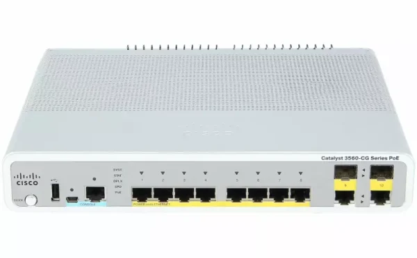 سوئیچ سیسکو WS-C3560CG-8PC-S,خرید سوئیچ WS-C3560CG-8PC-S,قیمت سوئیچ سیسکو WS-C3560CG-8PC-S,سوئیچ Cisco Catalyst 3560-C,سوئیچ کامپکت سیسکو,سوئیچ 8 پورت گیگابیت PoE Plus سیسکو,سوئیچ مدیریتی Cisco 3560CG,سوئیچ لایه 3 سیسکو,سوئیچ شبکه WS-C3560CG-8PC-S,سوئیچ PoE گیگابیتی سیسکو