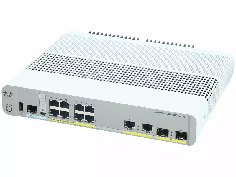 ws-c3560cx-8pc-s-cisco-switch (3) سوئیچ سیسکو WS-C3560CX-8PC-S,خرید سوئیچ WS-C3560CX-8PC-S,قیمت سوئیچ سیسکو WS-C3560CX-8PC-S,سوئیچ شبکه Cisco WS-C3560CX-8PC-S,سوئیچ PoE+ سیسکو WS-C3560CX-8PC-S,سوئیچ مدیریتی WS-C3560CX-8PC-S,سوئیچ 8 پورت سیسکو WS-C3560CX-8PC-S,Cisco Catalyst WS-C3560CX-8PC-S,سوئیچ کامپکت سیسکو WS-C3560CX-8PC-S,خرید سوئیچ Catalyst 3560CX 8PC S