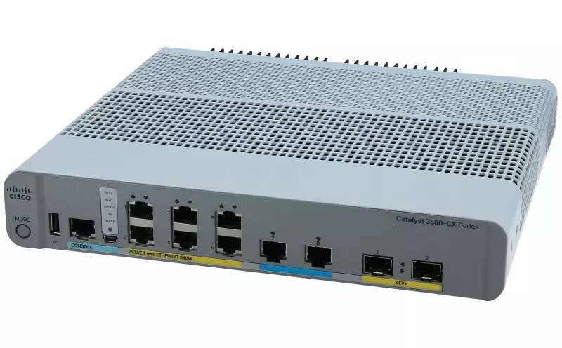 ws-c3560cx-8xpd-s-cisco-catalyst-compact-switch (2) سوئیچ سیسکو WS-C3560CX-8XPD-S,خرید سوئیچ WS-C3560CX-8XPD-S,قیمت سوئیچ سیسکو WS-C3560CX-8XPD-S,سوئیچ Cisco Catalyst 3560CX,سوئیچ MultiGig سیسکو,سوئیچ 10G SFP Plus سیسکو,سوئیچ PoE Plus سیسکو,سوئیچ مدیریتی Cisco 3560CX,سوئیچ شبکه WS-C3560CX-8XPD-S,سوئیچ کامپکت سیسکو